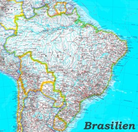 Große detaillierte karte von Brasilien