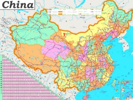 China Straßenkarte
