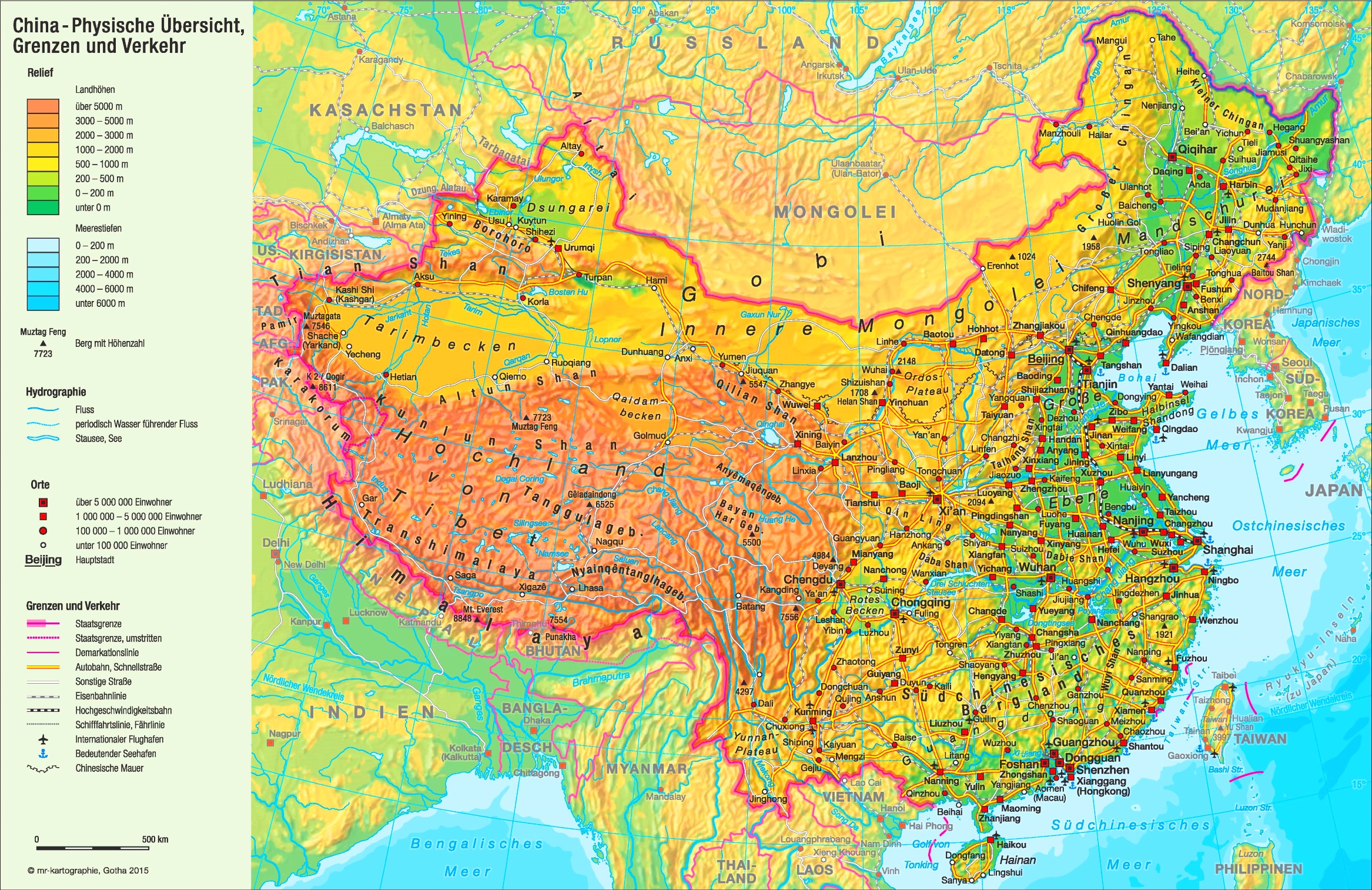 China Karte Flüsse / China Karte Mit Flussen China Karte Mit Den