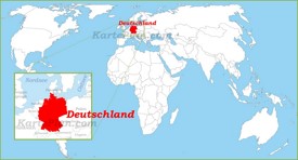 Deutschland auf der Weltkarte