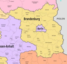 Verwaltungskarte von Brandenburg
