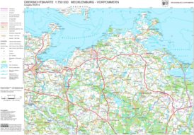 Große detaillierte karte von Mecklenburg-Vorpommern