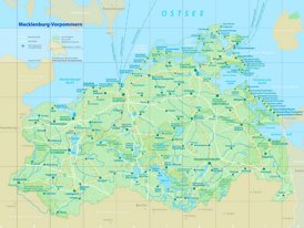 Nationalparks in Mecklenburg-Vorpommern - Karte