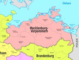 Verwaltungskarte von Mecklenburg-Vorpommern