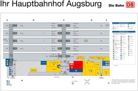 Augsburg Hauptbahnhof plan