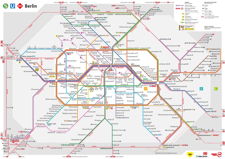 Berlin S-Bahn und U-Bahn plan
