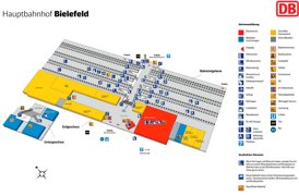 Bielefeld Hauptbahnhof plan