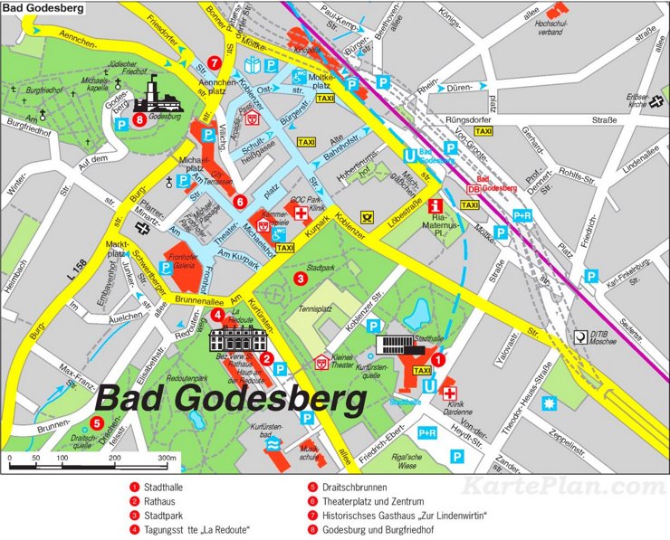 Stadtplan Bad Godesberg - Bonn