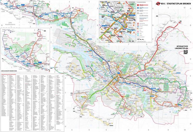 Stadtnetzplan Bremen