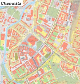 Karte von Chemnitz-Zentrum