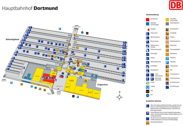 Dortmund Hauptbahnhof plan