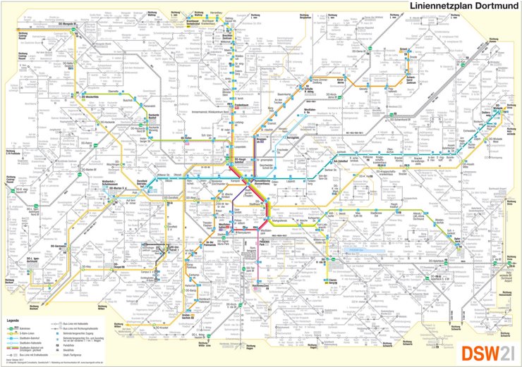 Liniennetzplan Dortmund