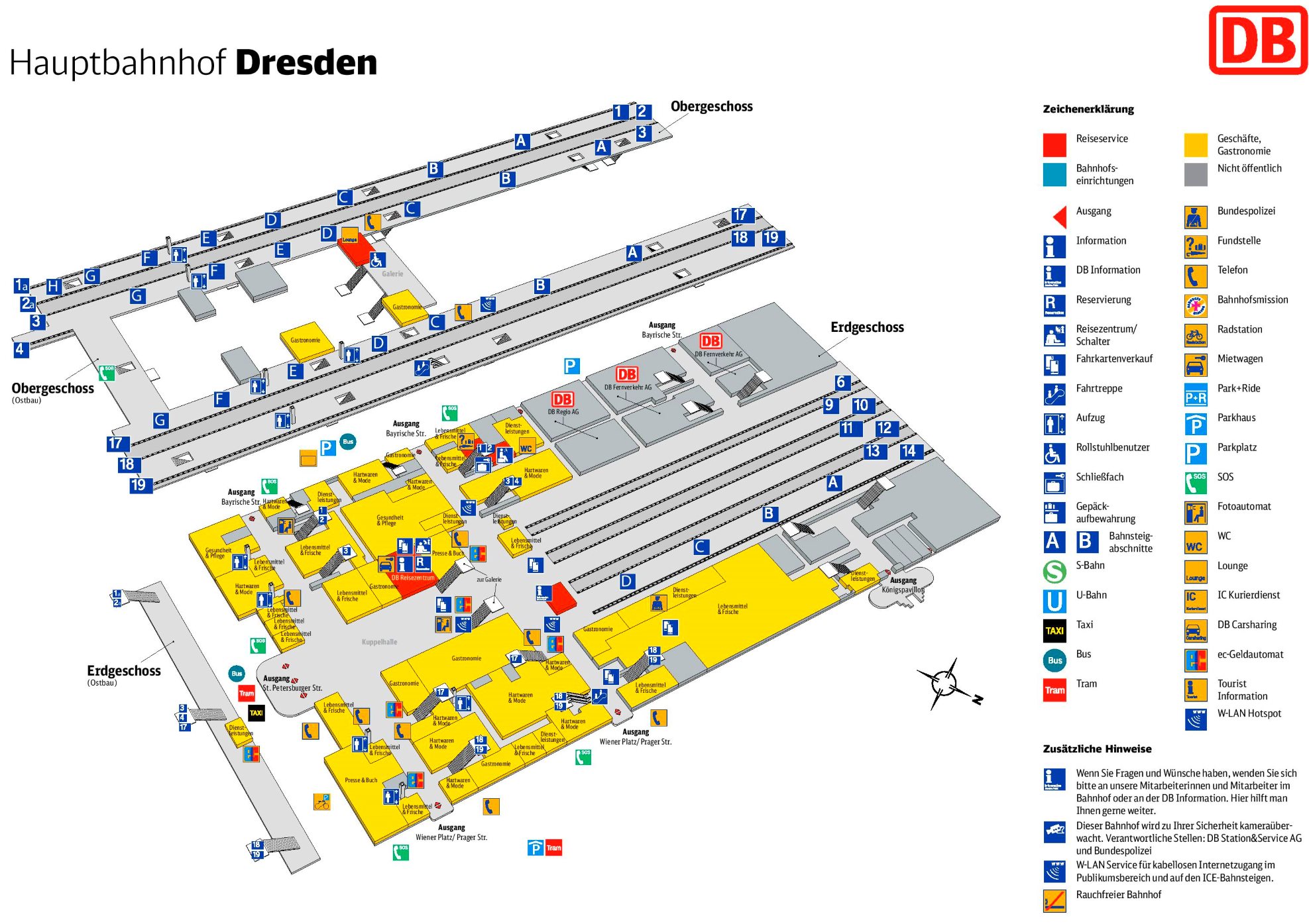 Dresden Hauptbahnhof Plan