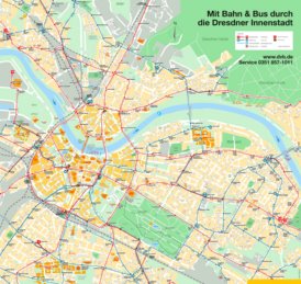 Stadtplan Dresden mit sehenswürdigkeiten