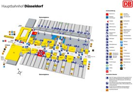 Düsseldorf Hauptbahnhof plan