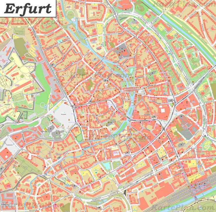 Karte von Erfurt-Altstadt