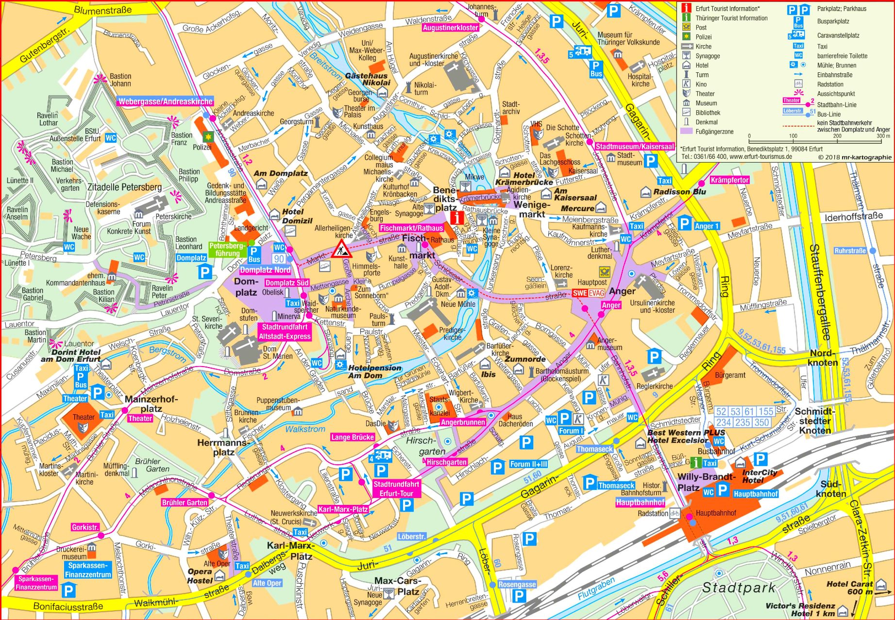 Erfurt Sehenswürdigkeiten Karte | Ungarn Karte