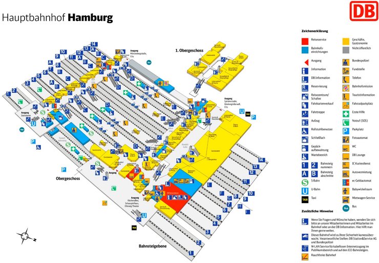 Hamburg Hauptbahnhof plan