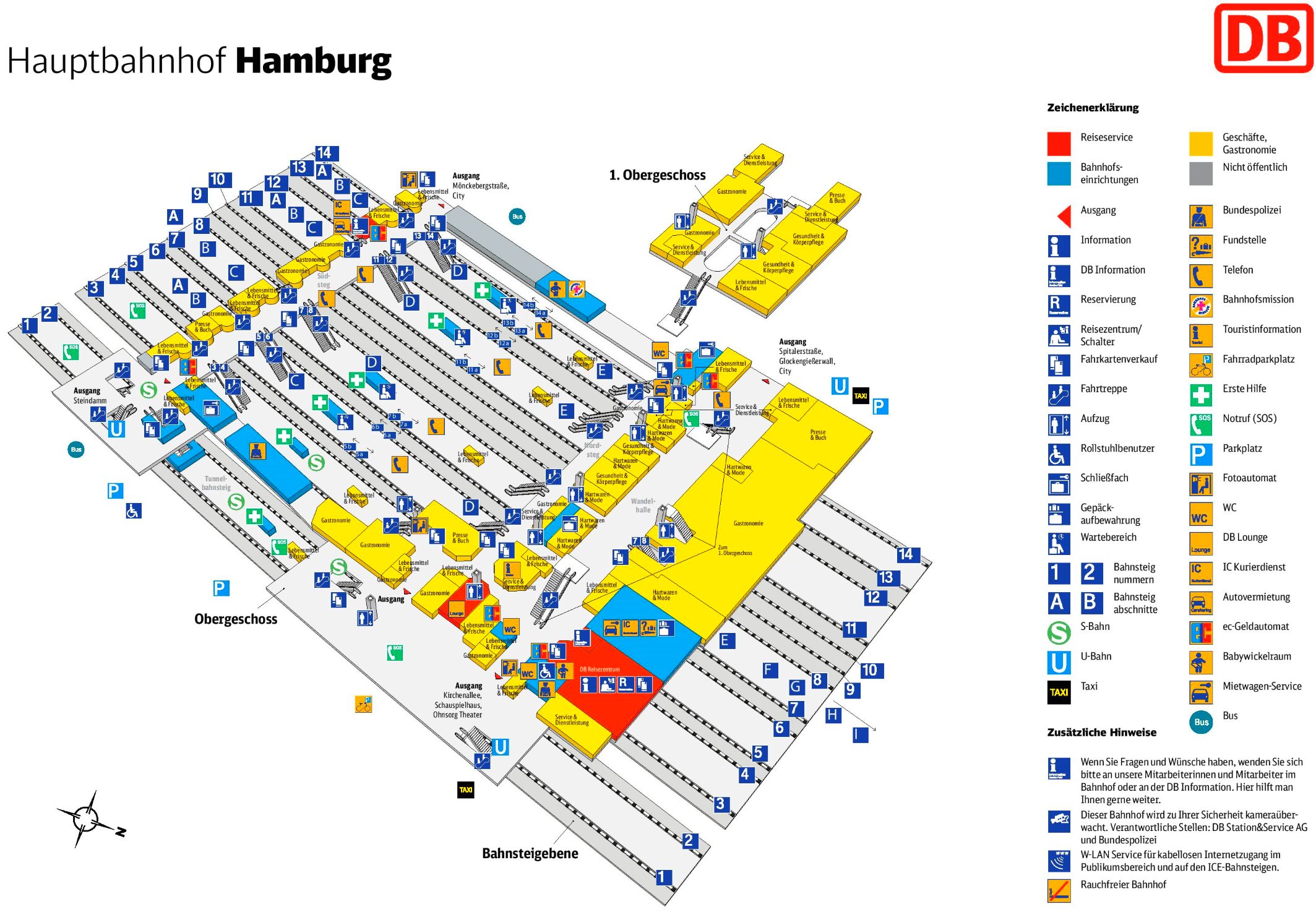 Hamburg Hauptbahnhof Plan