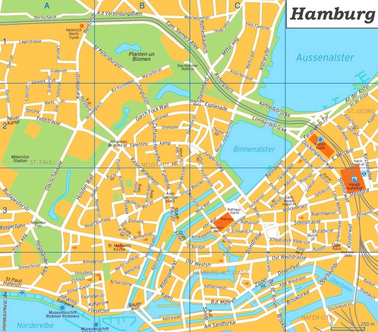 Hamburg Innenstadtplan