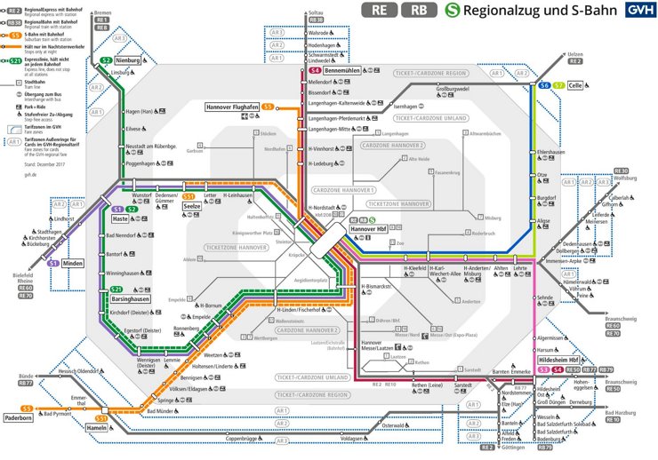 Hannover S-Bahn plan