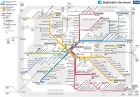 Stadtbahnnetzplan Hannover