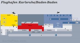 Flughafen Karlsruhe/Baden-Baden Plan