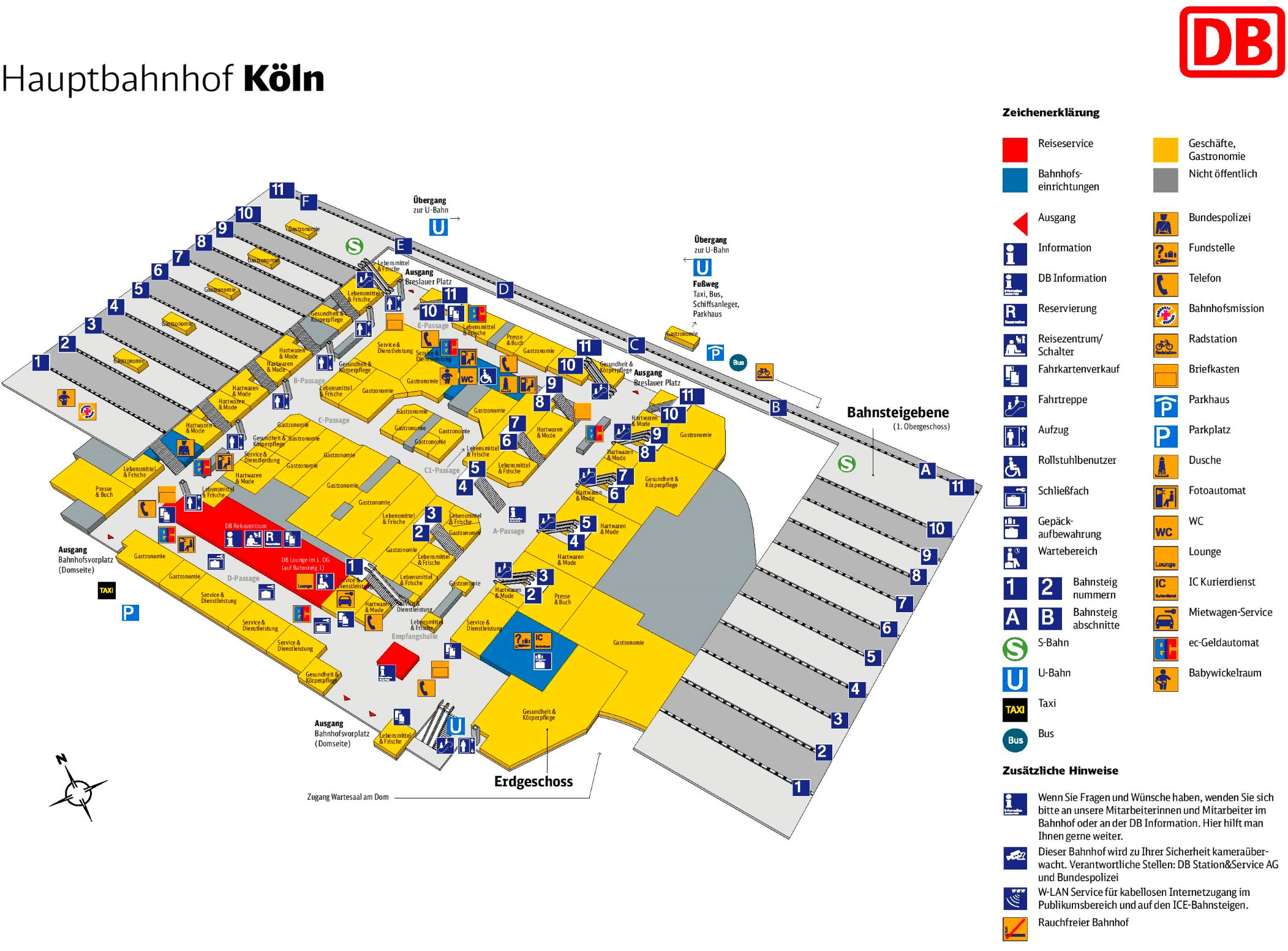 K ln Hauptbahnhof Plan
