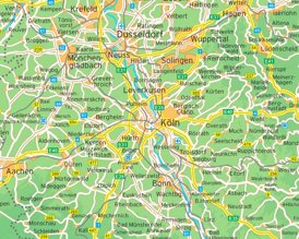 Umgebungskarte Köln