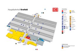 Krefeld Hauptbahnhof plan