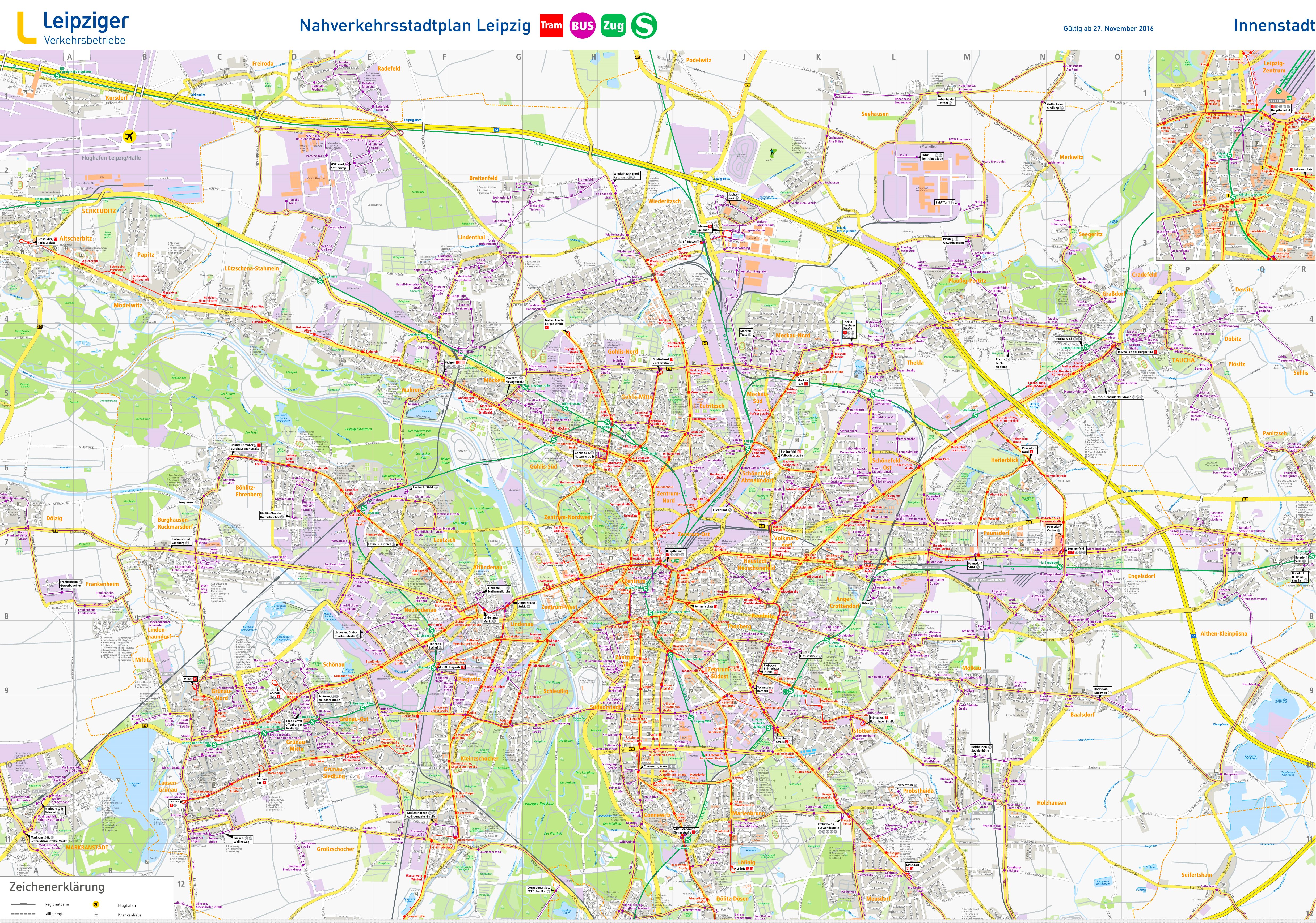 Linienplan Leipzig