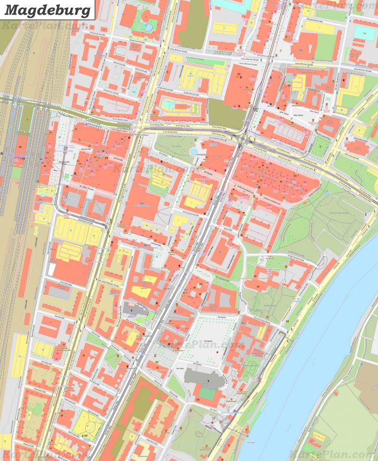 Karte von Magdeburg-Altstadt