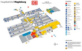Magdeburg Hauptbahnhof plan