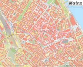 Karte von Mainz-Altstadt