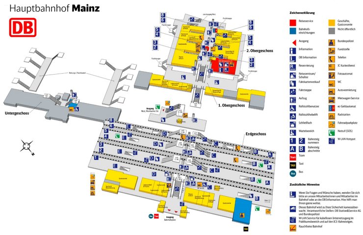 Mainz Hauptbahnhof plan