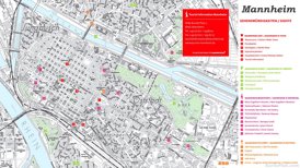 Stadtplan Mannheim mit sehenswürdigkeiten