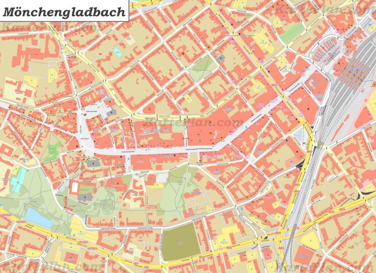 Karte von Gladbach