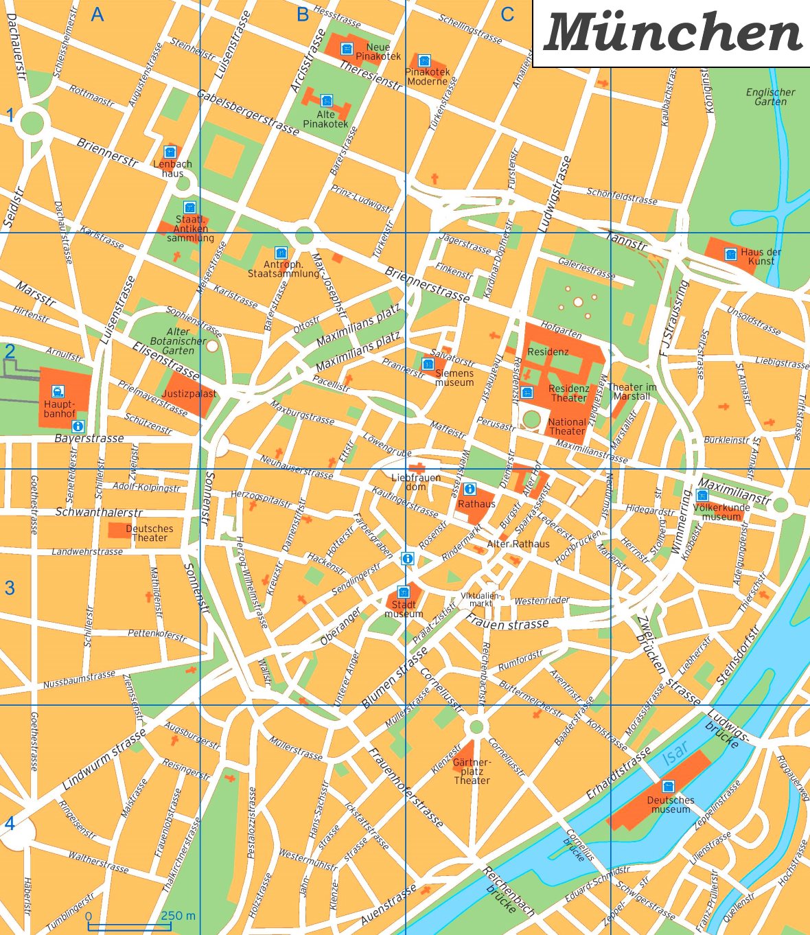 München Innenstadtplan