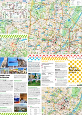 Touristischer stadtplan von München