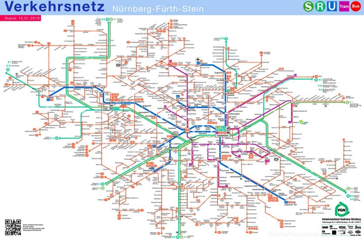 LinienNetzPlan Nürnberg - Fürth