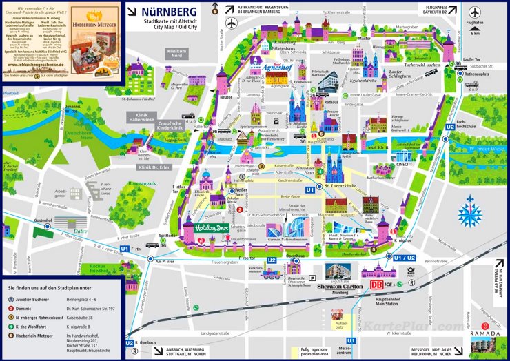 Nürnberg Innenstadtplan
