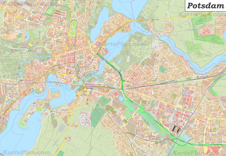 Stadtplan Von Potsdam