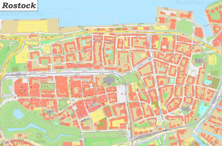Karte von Altstadt-Rostock