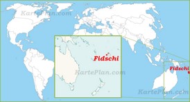 Fidschi auf der Weltkarte