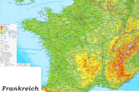 Große detaillierte karte von Frankreich