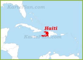 Haiti auf der karte Karibiks