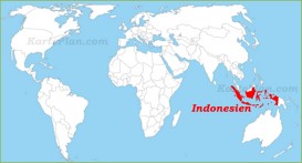 Indonesien auf der Weltkarte
