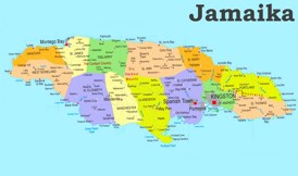 Jamaika politische karte