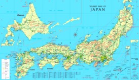 Japan touristische karte