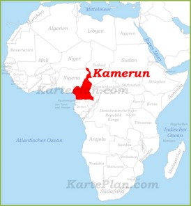 Kamerun auf der karte Afrikas